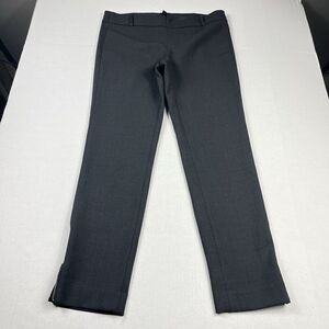 J.Crew Collection Womens Wool Blend Dress Pants Gray Zip Ankle Trousers Size 2